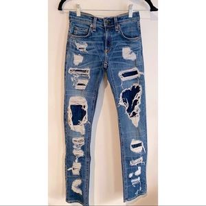 Rag & Bone distressed skinny jeans size 24